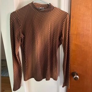 Reformation Striped Long Sleeve Top